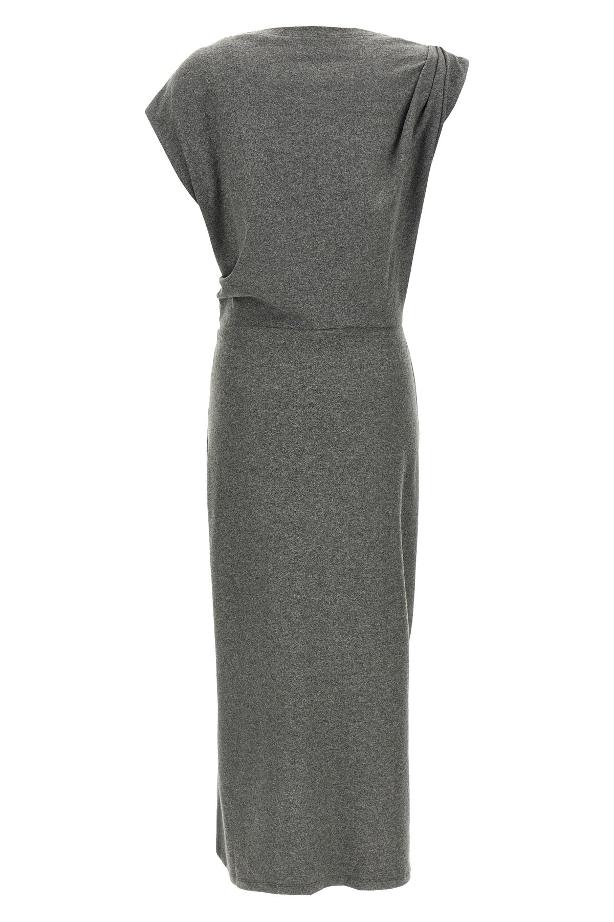 the marant etoile naerys long dress redefines the female silhouette through a