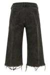 rick owens bolan cutoff bermuda shorts redefine denim codes through a deconstr