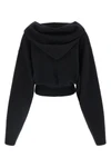 the rick owens tower pull cropped sweatshirt redefines the volumes of the cont