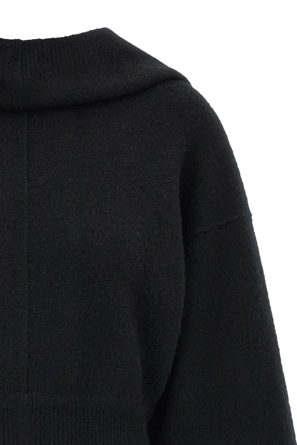 the rick owens tower pull cropped sweatshirt redefines the volumes of the cont