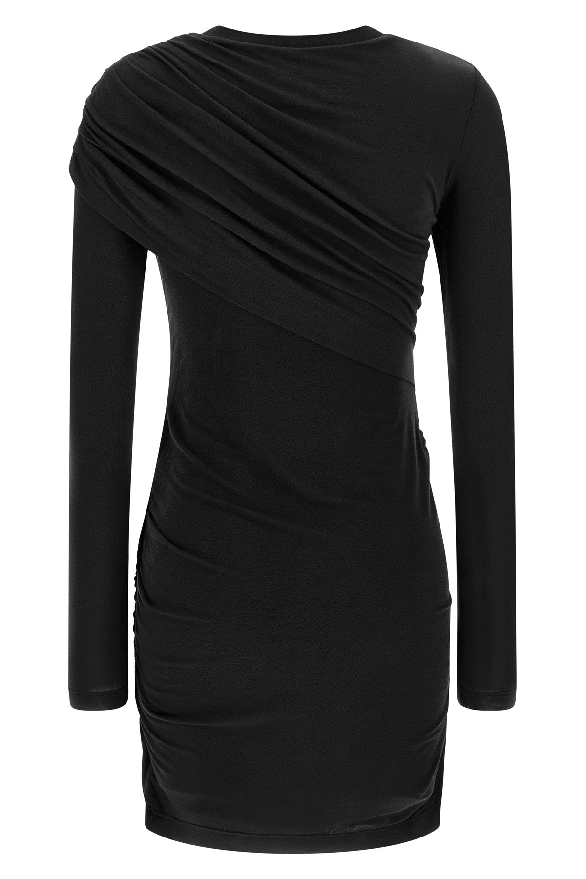 MARANT ETOILE 38 denise mini dress in draped stretch jersey