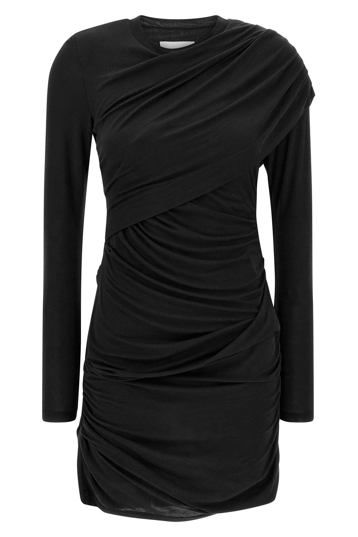 MARANT ETOILE 38 denise mini dress in draped stretch jersey