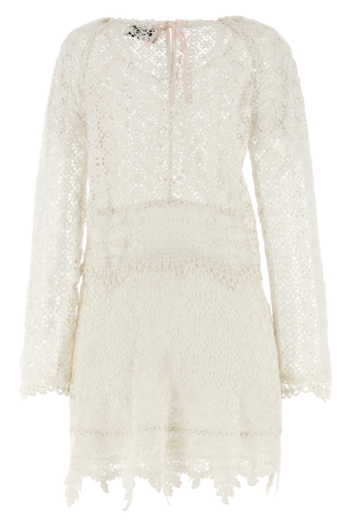 ISABEL MARANT 36 mini hizene crochet openwork cotton dress