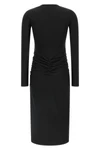 the marant étoile dylin long dress redefines the silhouette through a play of