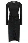 the marant étoile dylin long dress redefines the silhouette through a play of