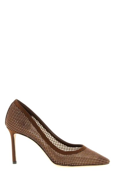 romy pumps in semi-transparent mesh