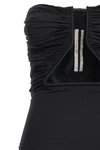 prong stretch jersey mini dress