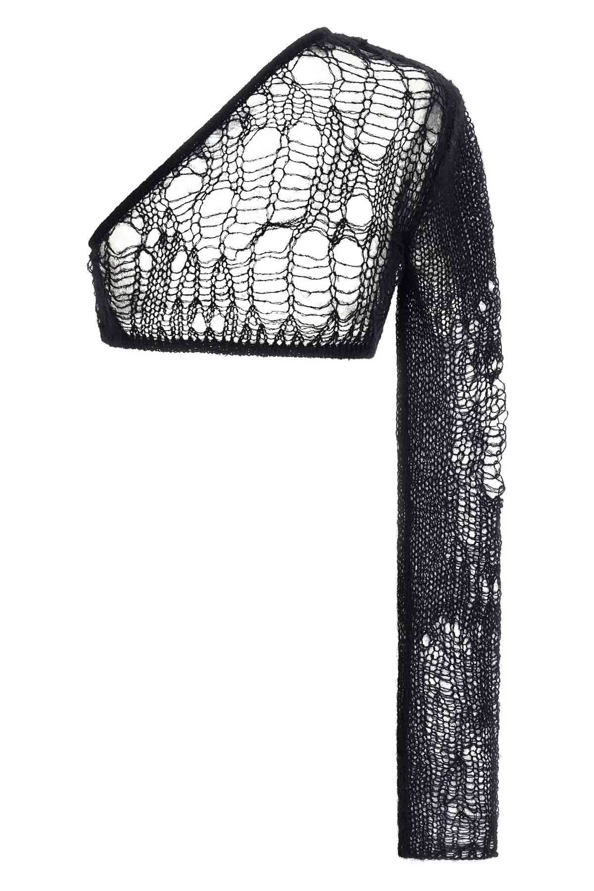 spider ziggy top in openwork mohair blend