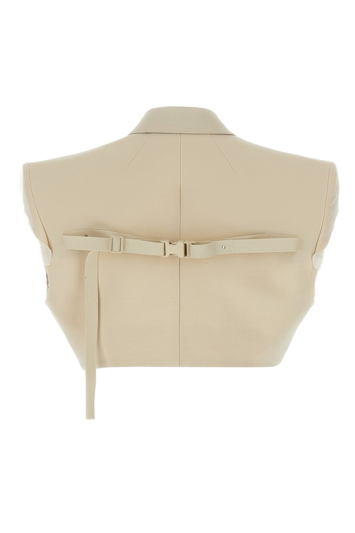 RICK OWENS 38 micro tatlin wool blend cotton vest