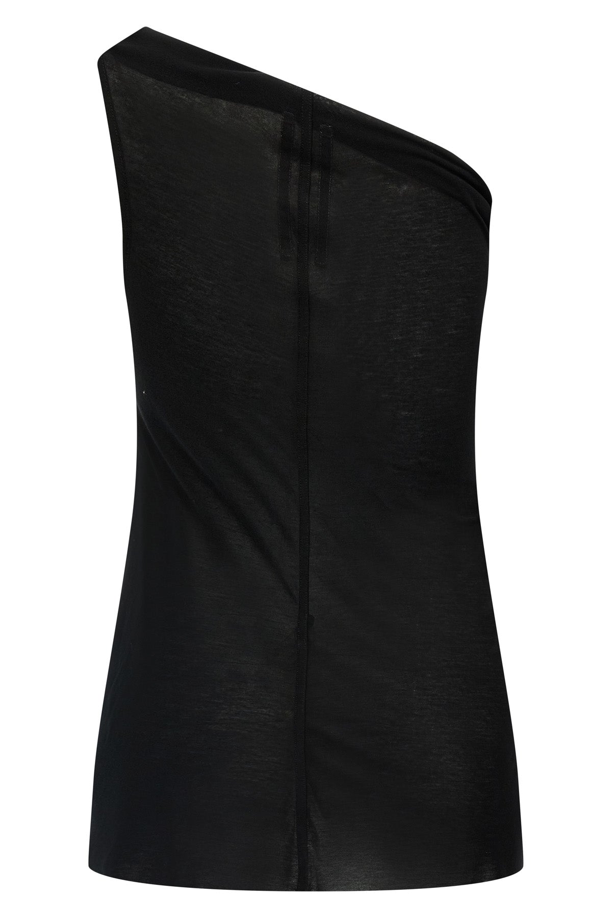 athena t asymmetrical one-shoulder top in silk blend
