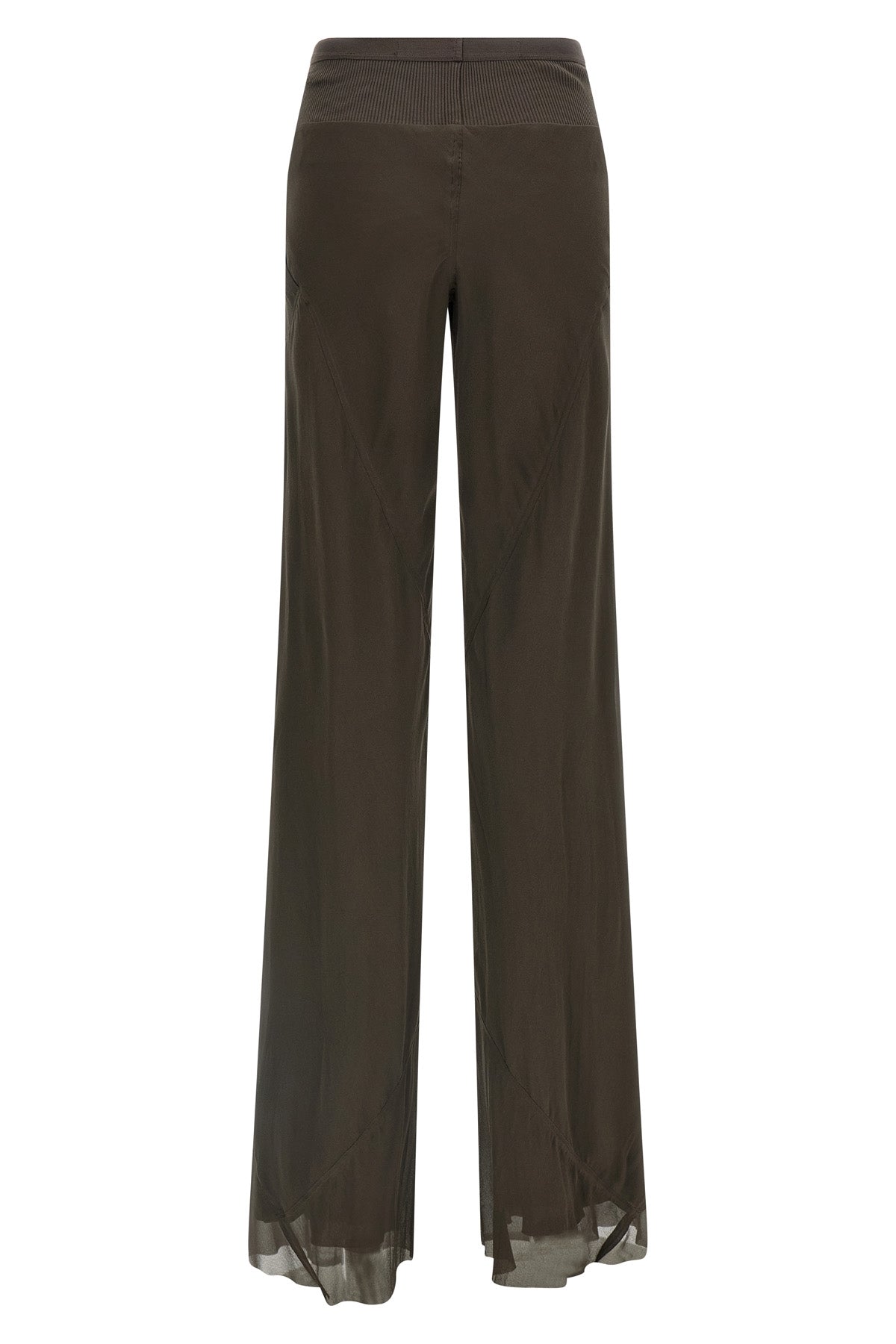RICK OWENS 38 bias silk trousers