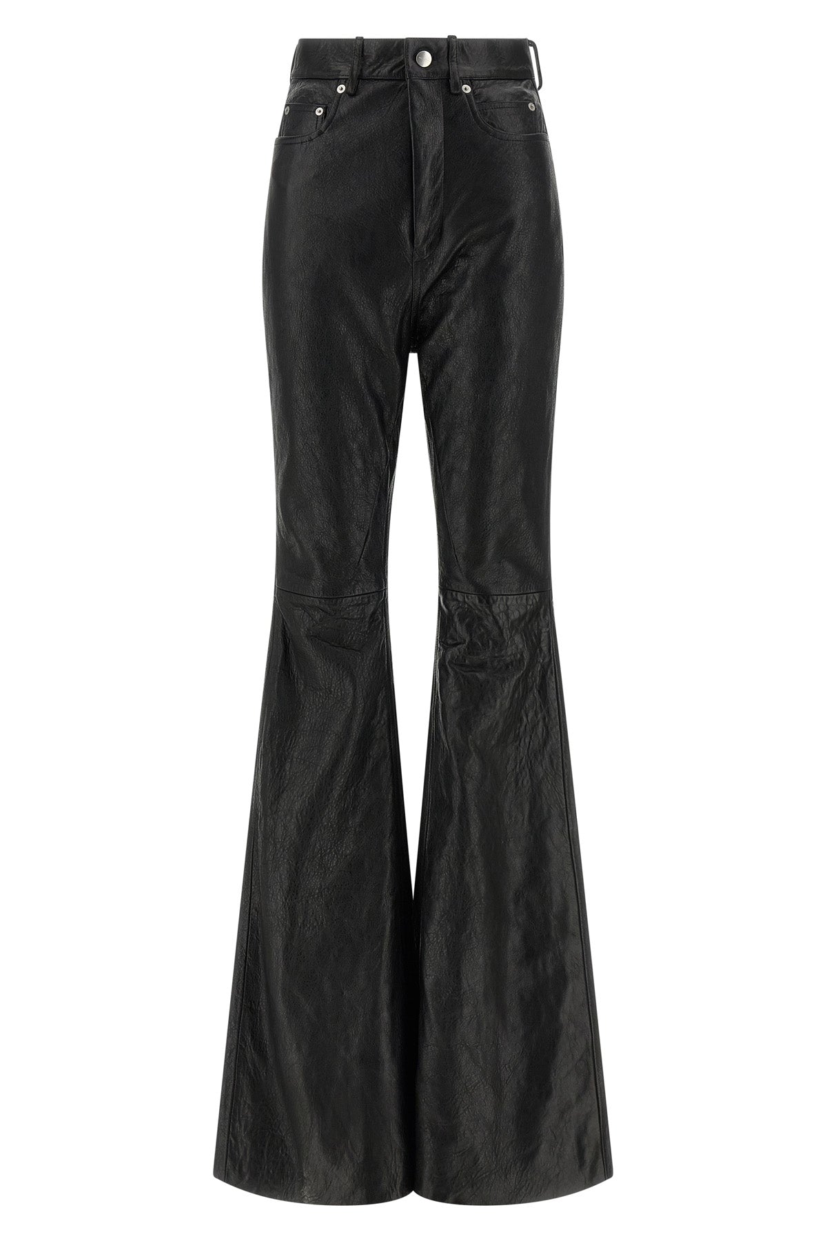 RICK OWENS 26 bolan bootcut leather trousers