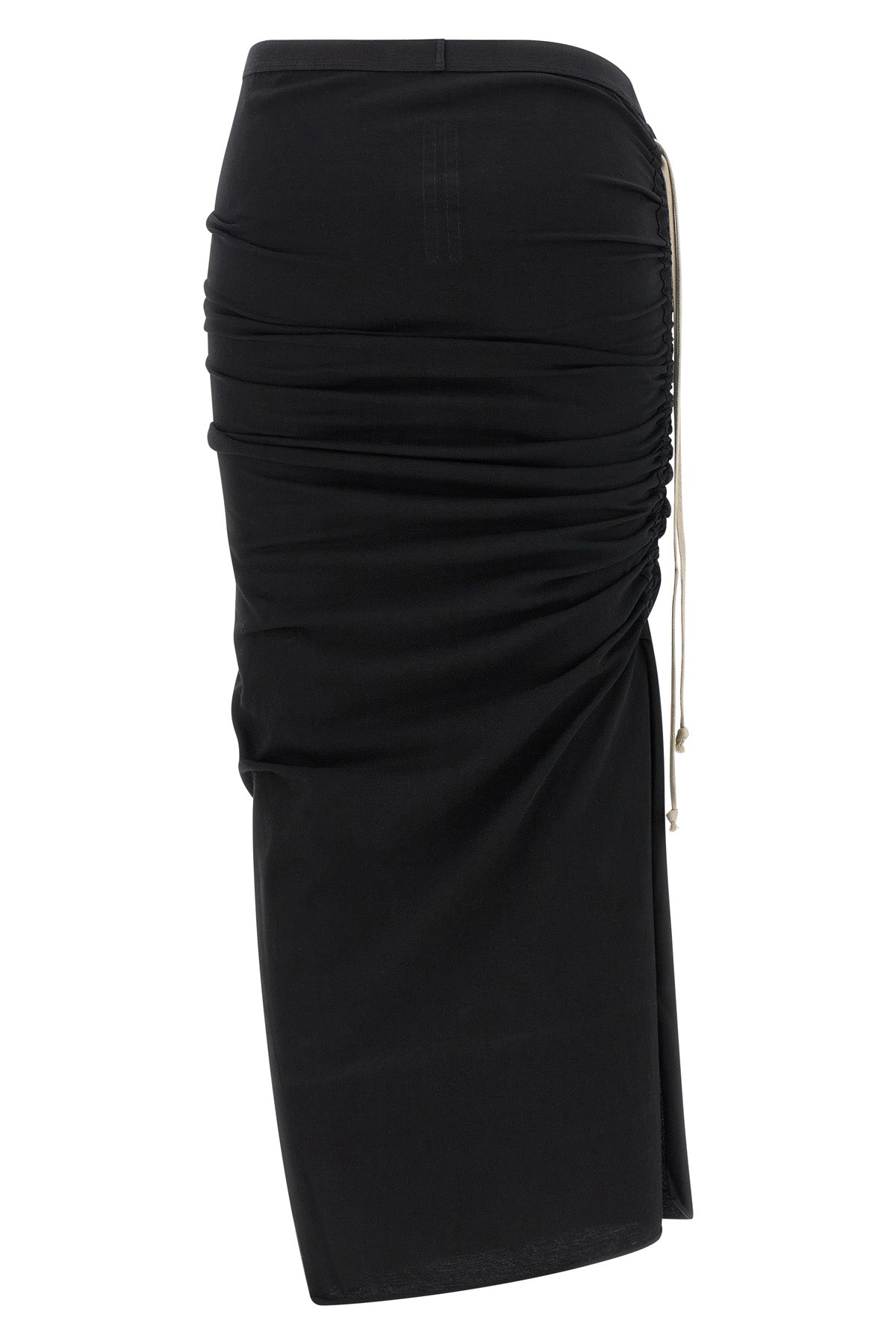 RICK OWENS 40 edfu knee cotton jersey midi skirt