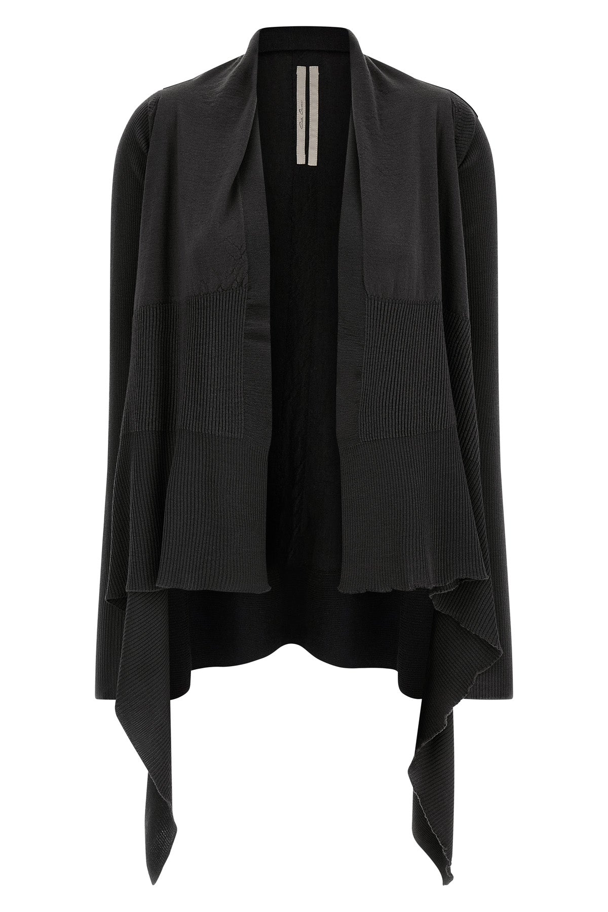 RICK OWENS L medium wrap wool knit cardigan