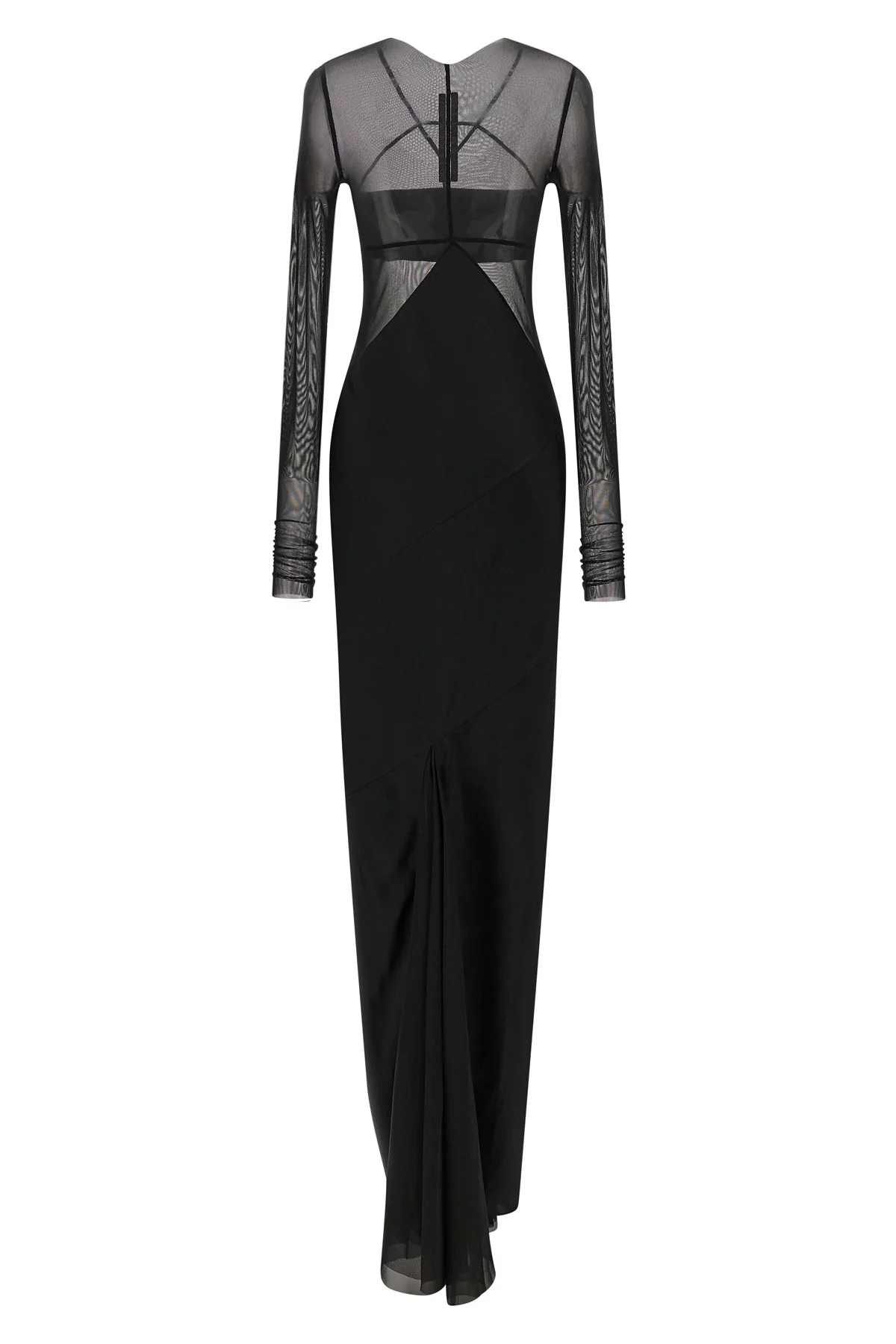 RICK OWENS 40 the extra long rick owens combo dress defines a new concept of dark elegance t