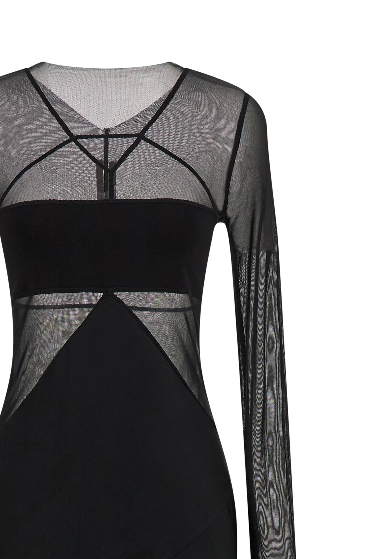 the extra long rick owens combo dress defines a new concept of dark elegance t