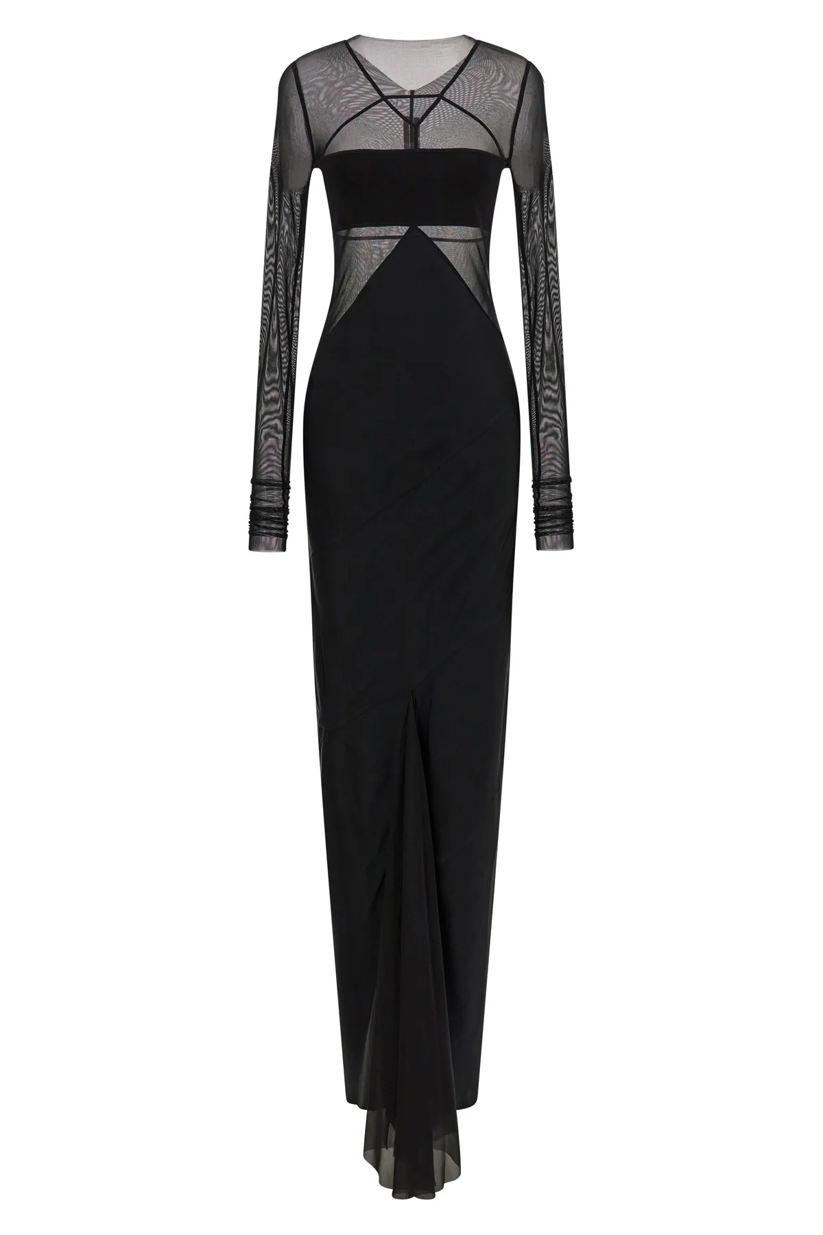 RICK OWENS 40 the extra long rick owens combo dress defines a new concept of dark elegance t