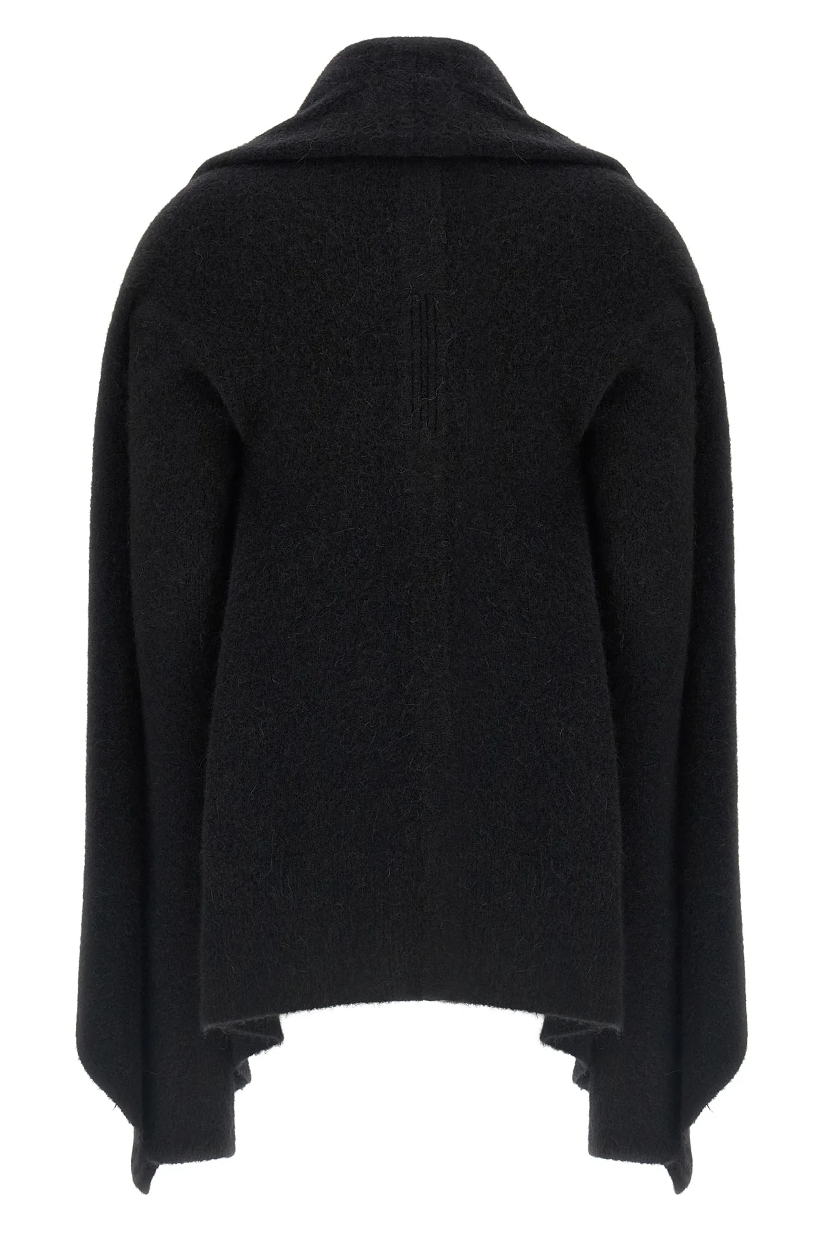 the rick owens hooded medium wrap cardigan redefines the volumes of contempora