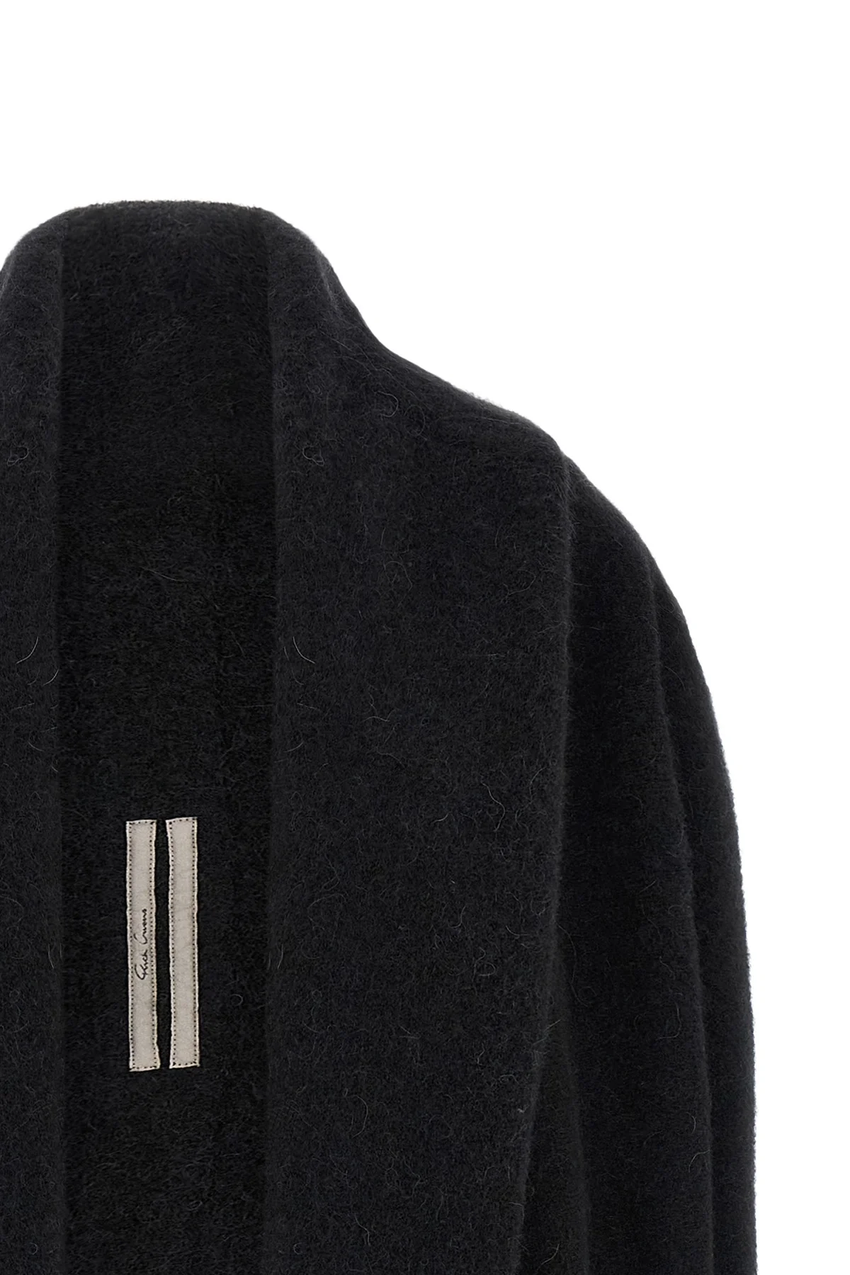 the rick owens hooded medium wrap cardigan redefines the volumes of contempora