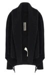 the rick owens hooded medium wrap cardigan redefines the volumes of contempora