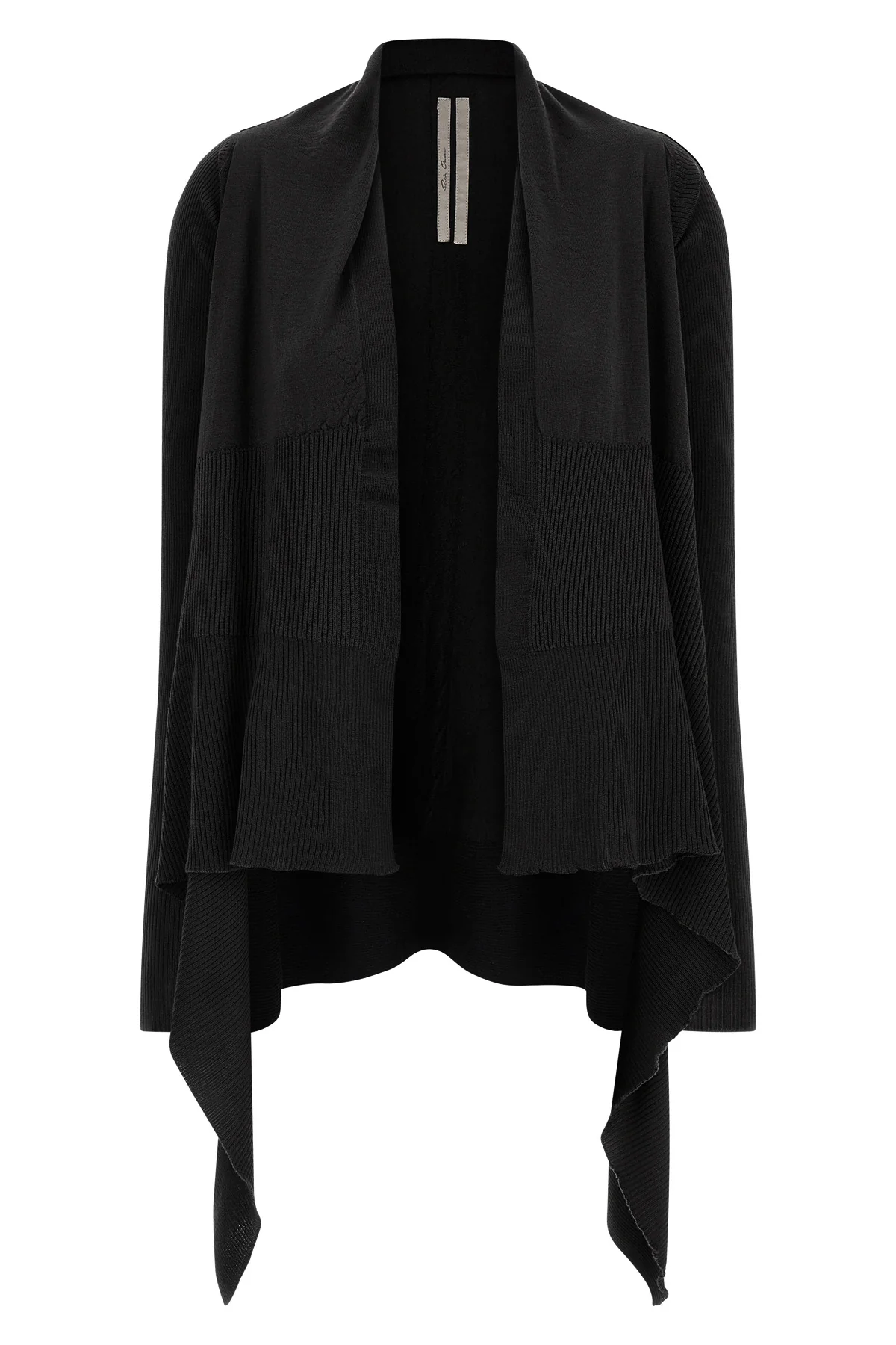 rick owens medium wrap cardigan sets a new standard in avant-garde knitwear