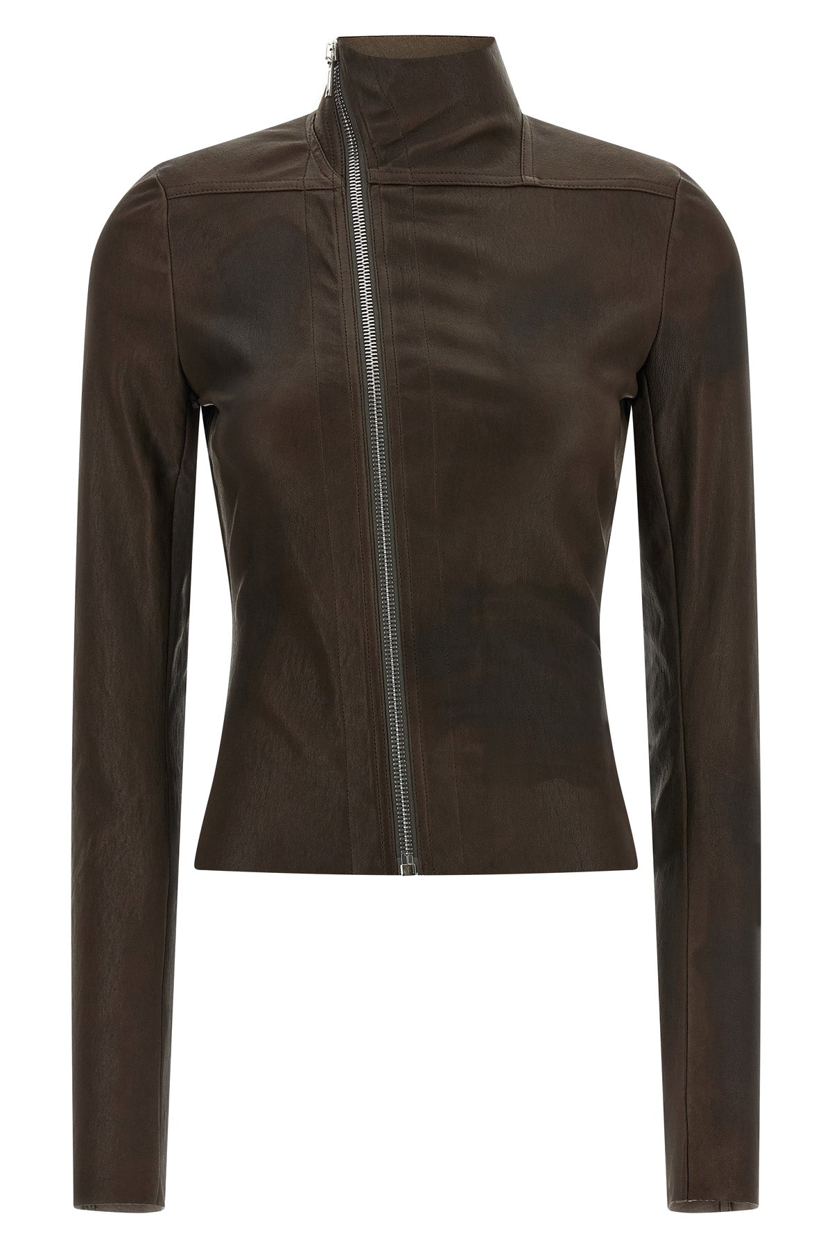 RICK OWENS 42 gary jacket in stretch lambskin leather