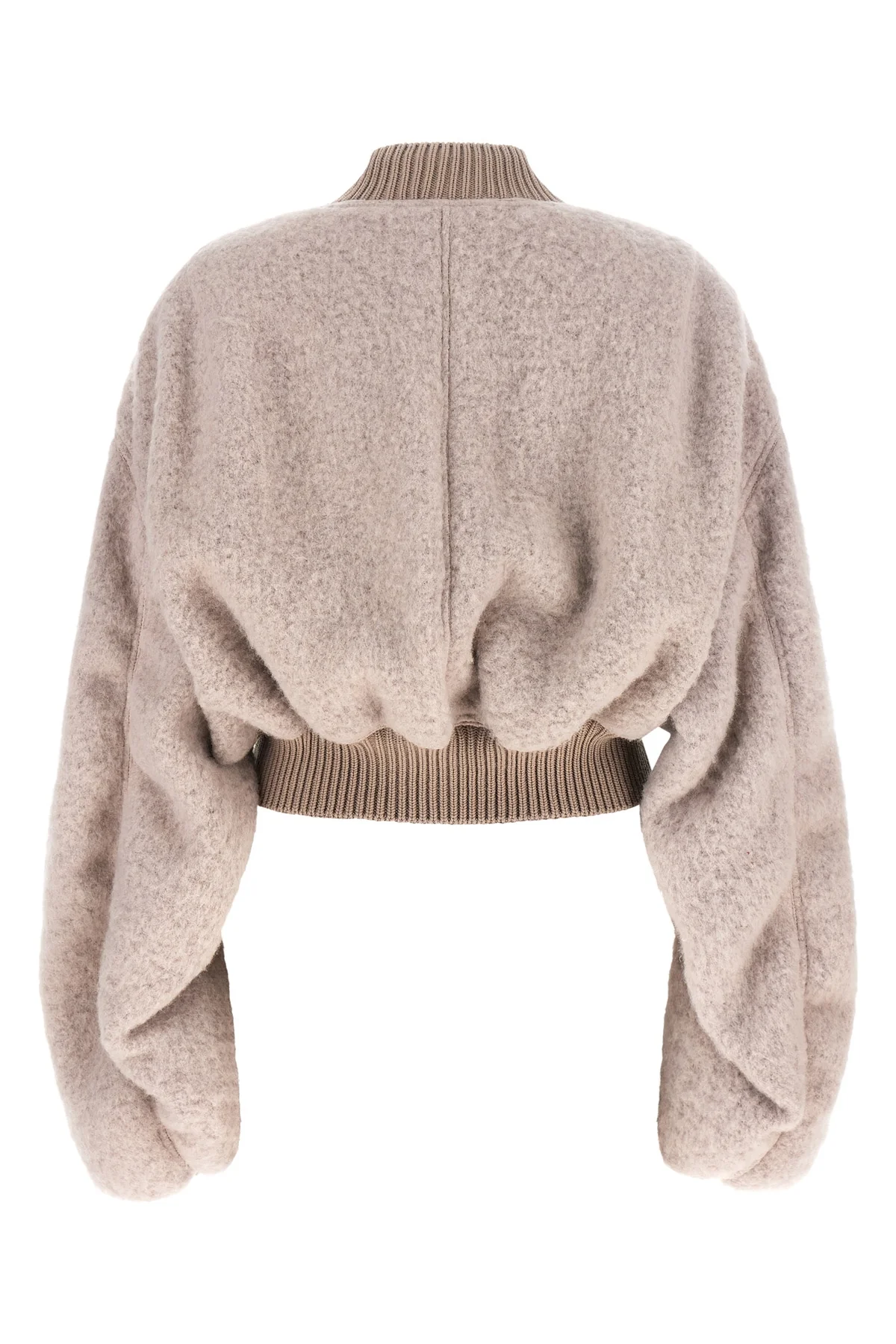 the rick owens secchia cropped flight bomber jacket redefines the volumes of c
