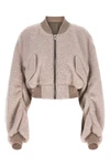 the rick owens secchia cropped flight bomber jacket redefines the volumes of c