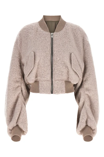 the rick owens secchia cropped flight bomber jacket redefines the volumes of c