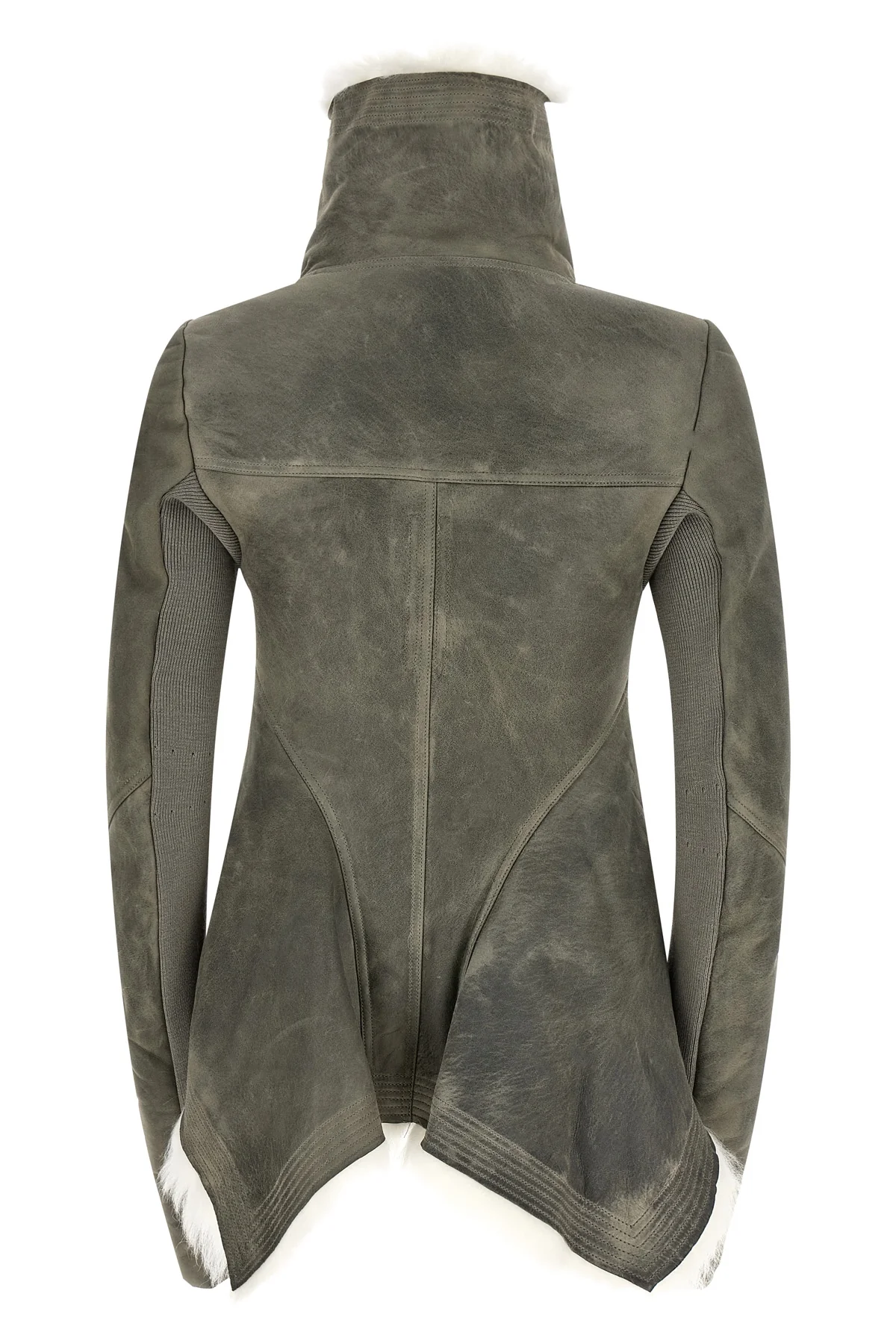 the rick owens naska jacket redefines the volumes of outerwear through a sculp