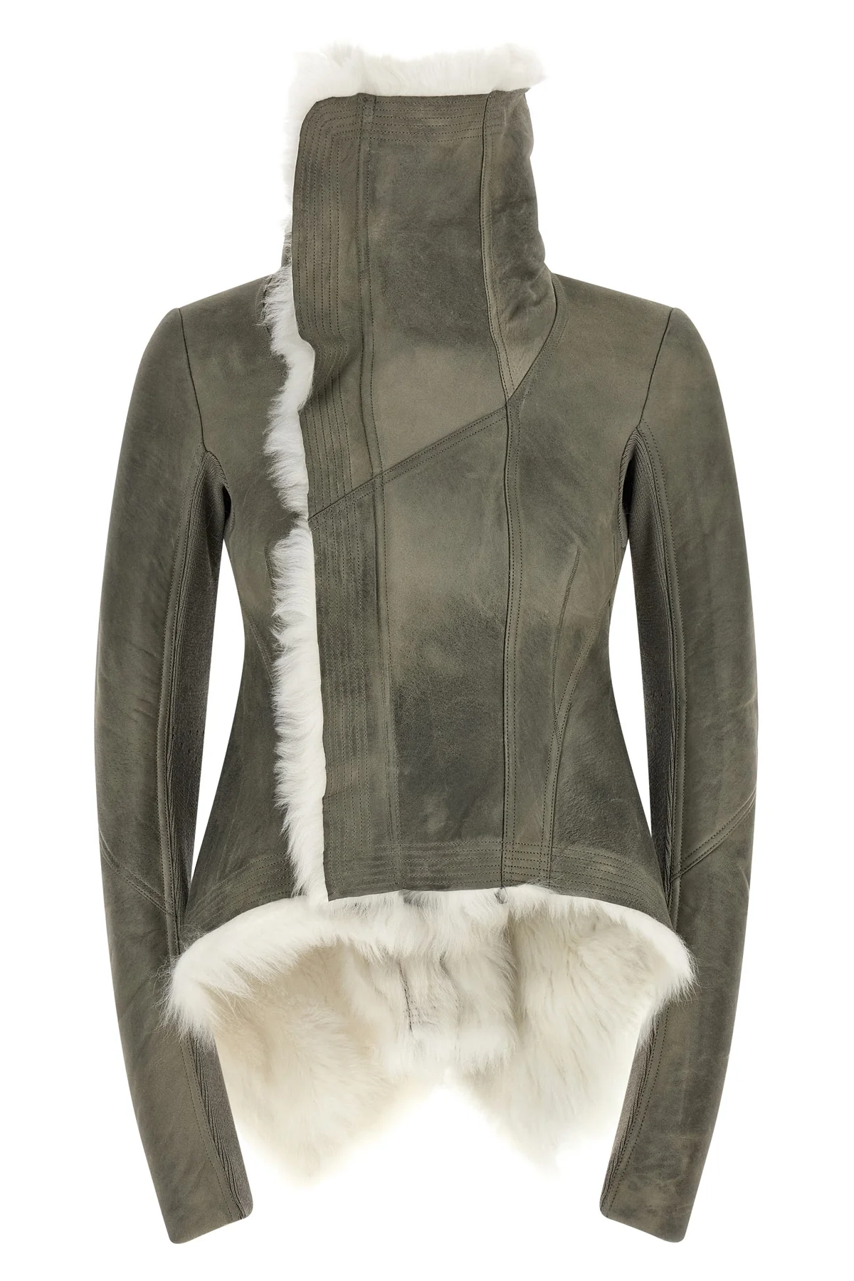 the rick owens naska jacket redefines the volumes of outerwear through a sculp