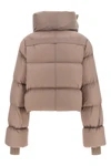 the rick owens down jacket redefines winter volumes through a cropped silhouette