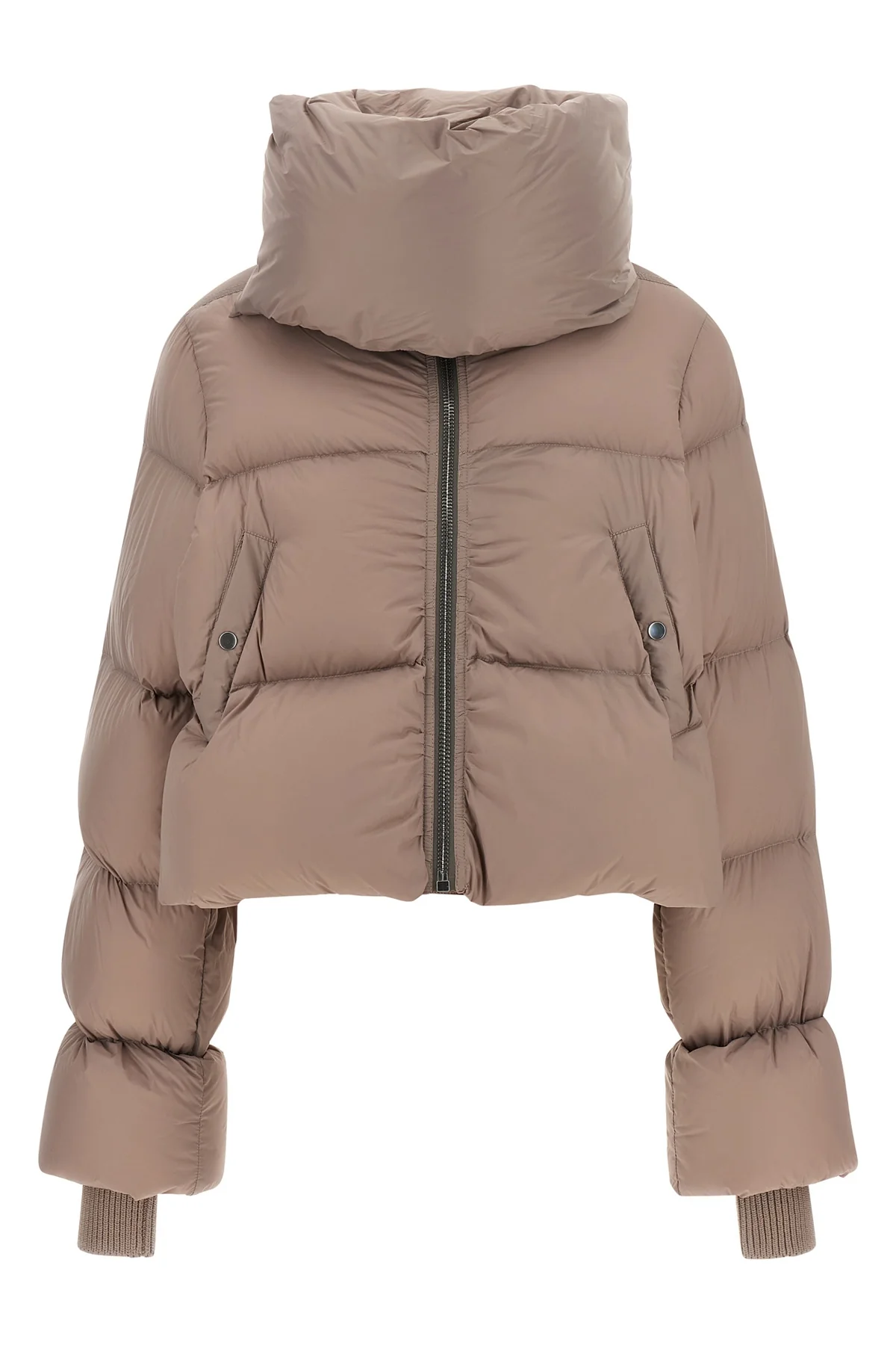 RICK OWENS 40 the rick owens down jacket redefines winter volumes through a cropped silhouette