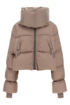 the rick owens down jacket redefines winter volumes through a cropped silhouette