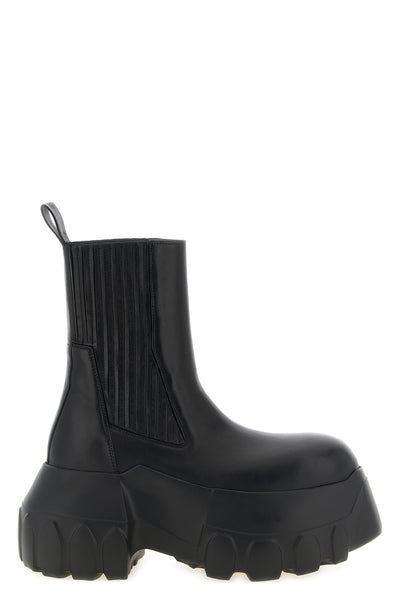 beatle mega tractor leather ankle boots