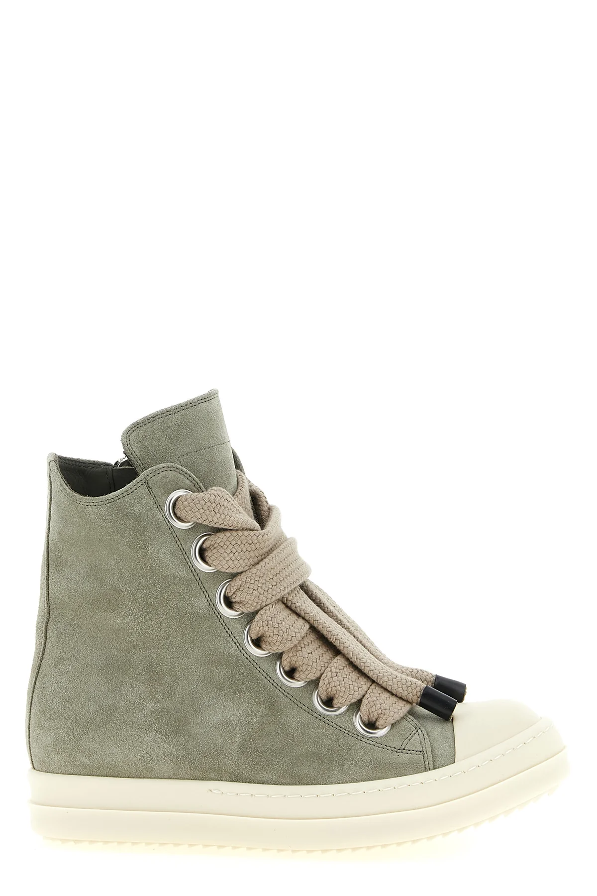 rick owens jumbolace sneaks high-top sneakers feature a structured constructio