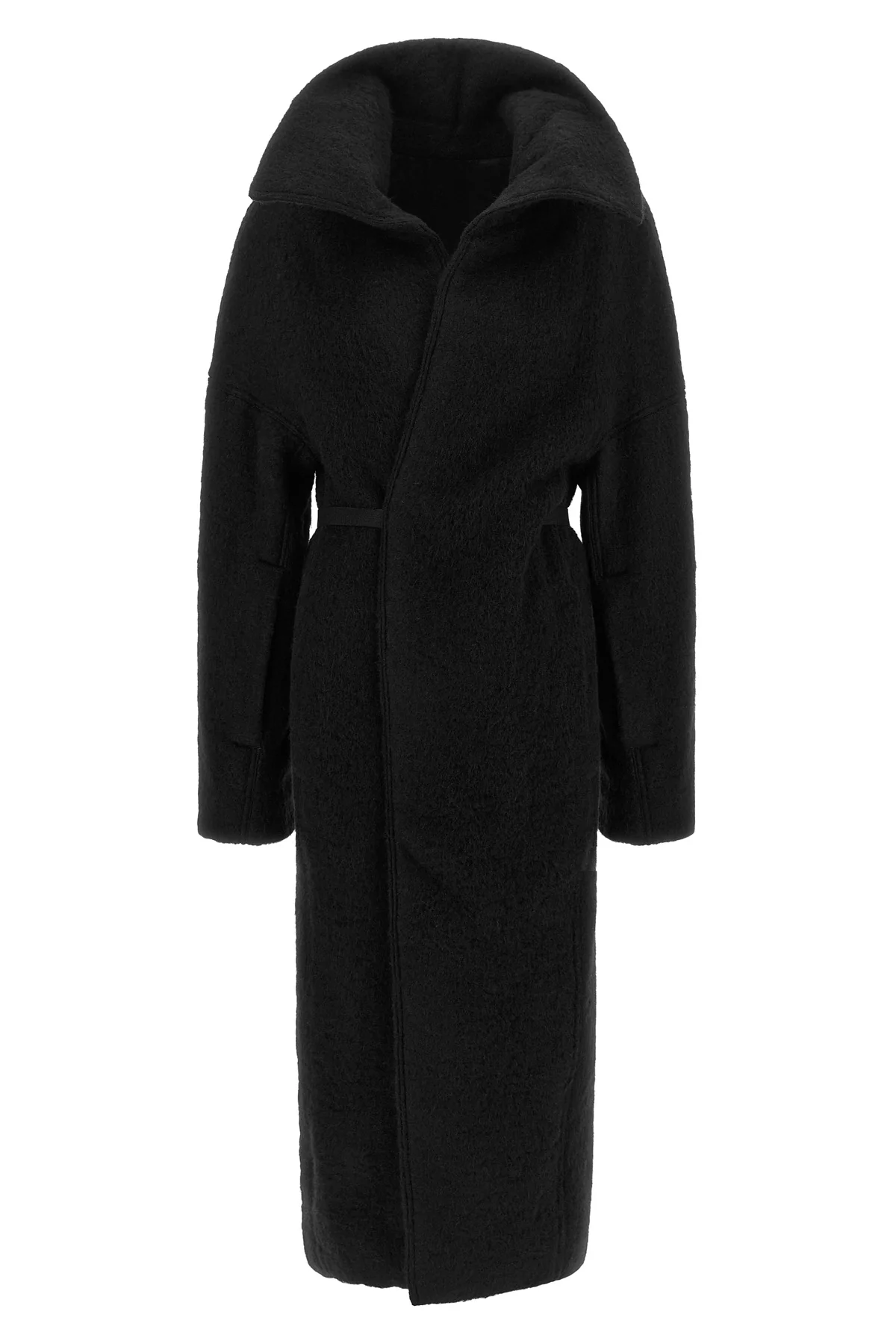 RICK OWENS 40 the rick owens dracucollar belted coat defines new volumes through an avant-ga