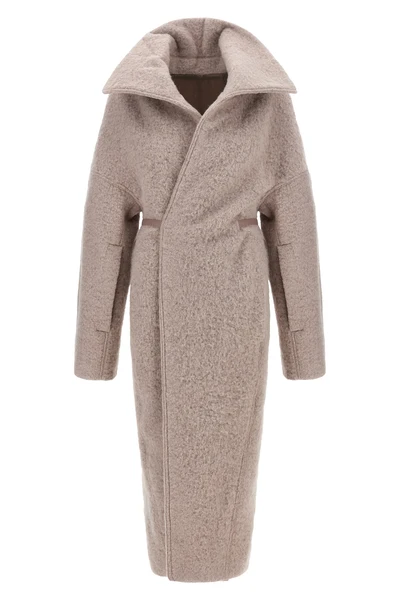 the rick owens dracucollar belted coat redefines the volumes of contemporary o