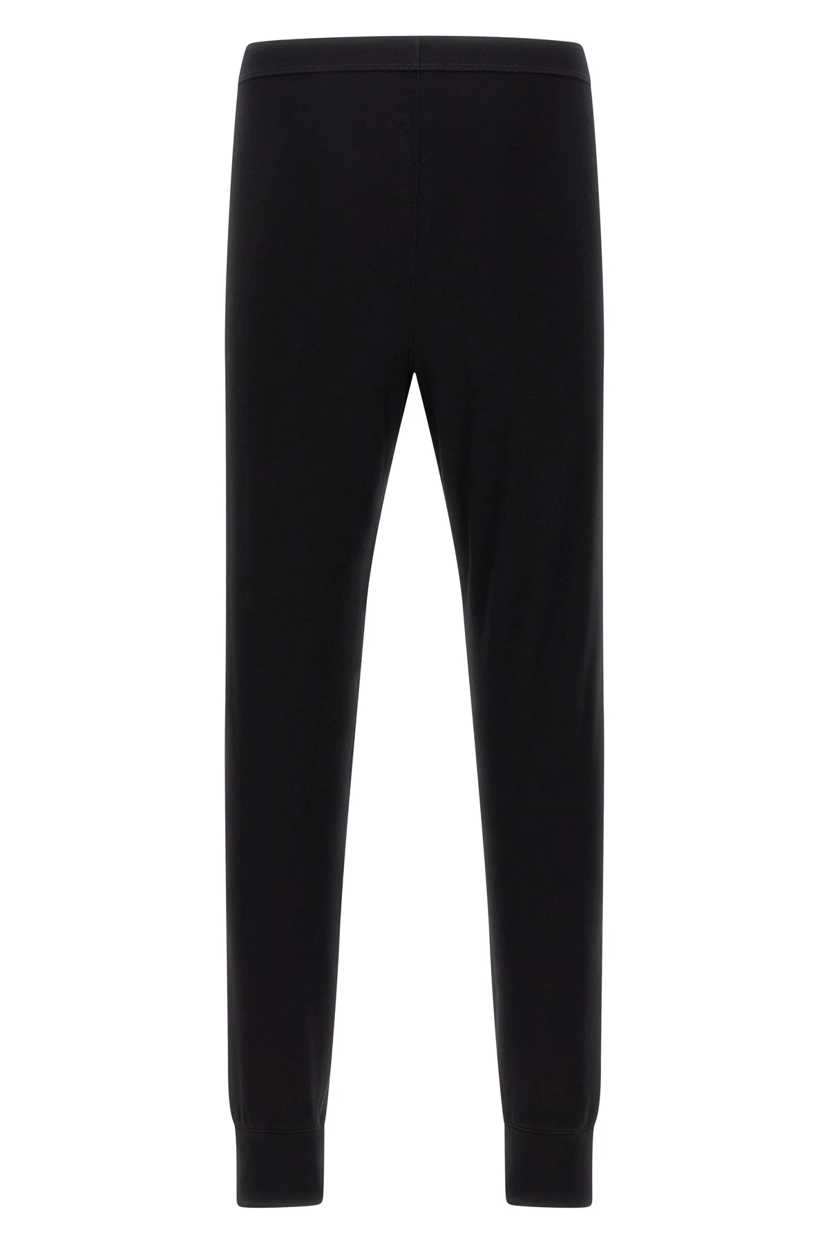 RICK OWENS 50 thermal bottom medium weight knit leggings in viscose and wool blend