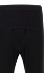 thermal bottom medium weight knit leggings in viscose and wool blend