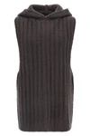 the rick owens hooded tank sleeveless hooded top