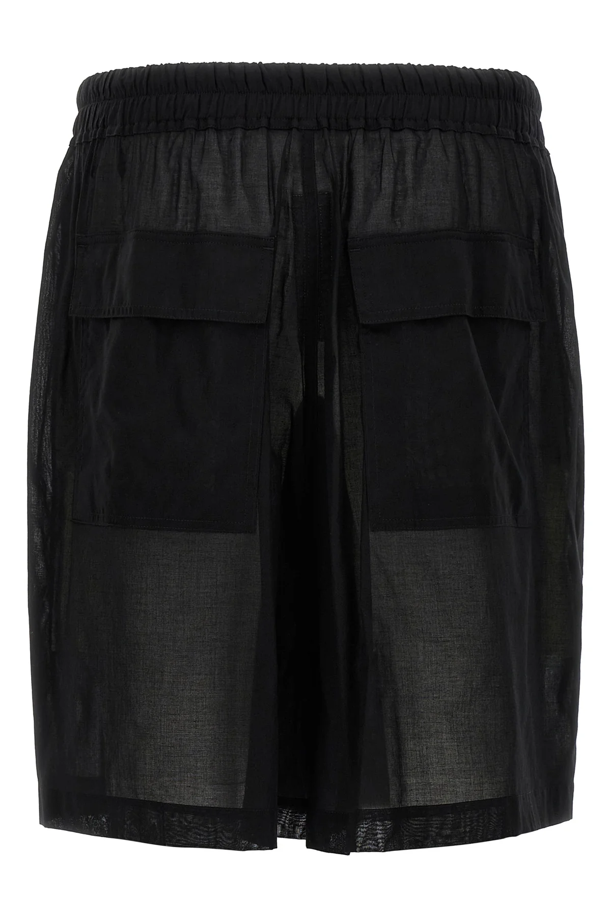 RICK OWENS 46 kiltshorts bermuda shorts in semi-transparent light cotton gauze