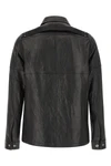 brad hammered leather jacket