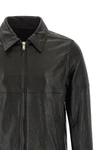brad hammered leather jacket