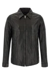 brad hammered leather jacket