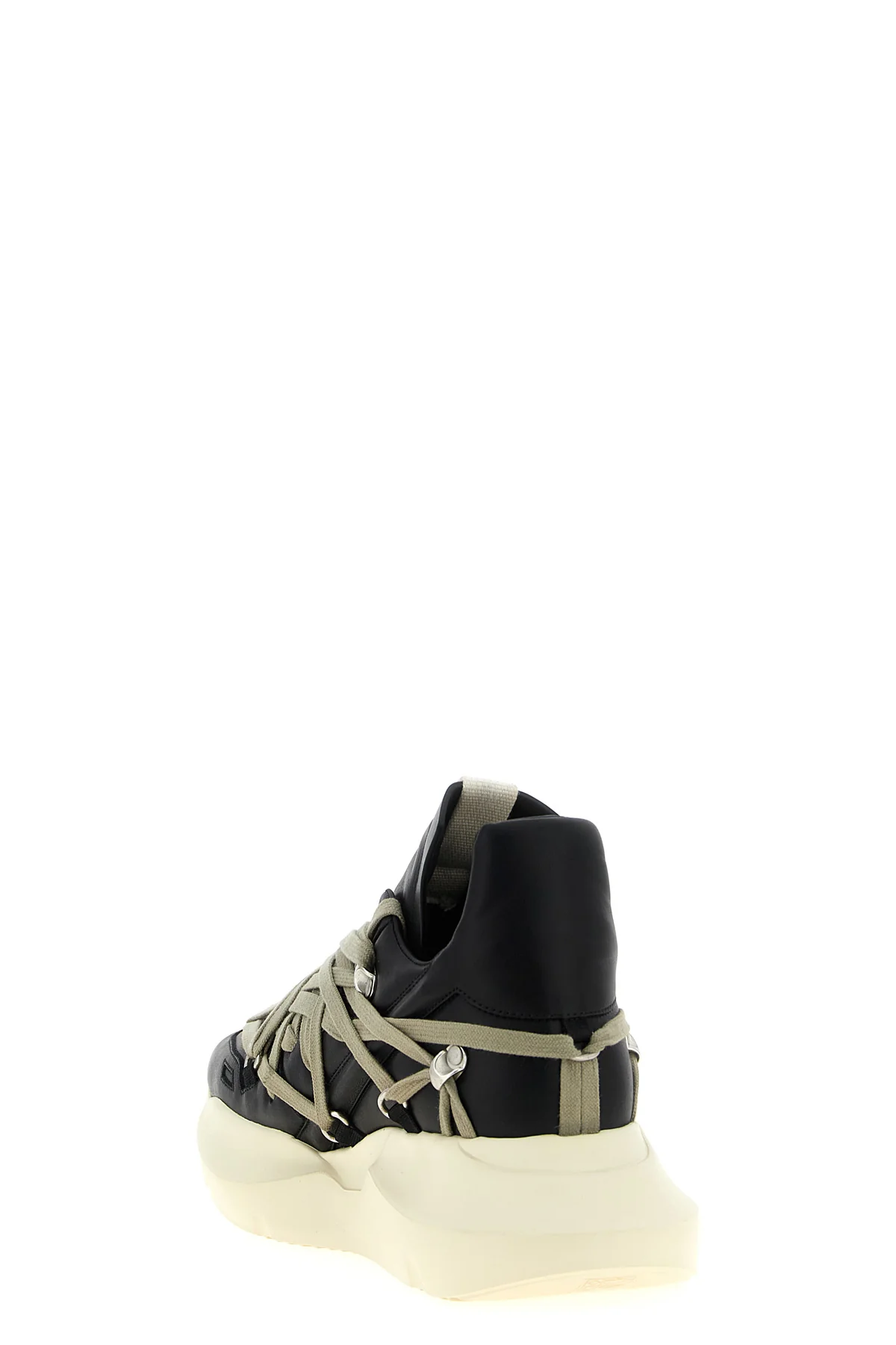 megalace geth runner leather sneakers