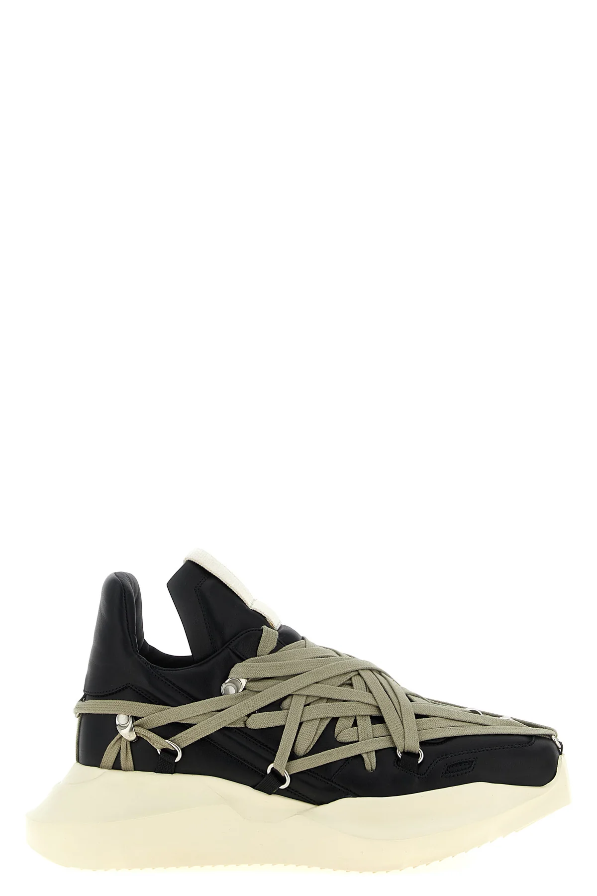 RICK OWENS 40 megalace geth runner leather sneakers