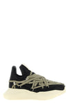 megalace geth runner leather sneakers