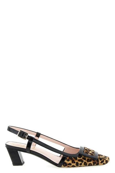belle viver calf hair slingbacks