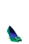 trompette satin pumps